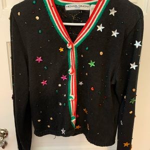 4 Vintage Holiday themed Michael Simon Sweaters